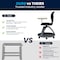 Flash Furniture Black Mobile Desk Chair - 360 Degree Tablet Rotation YU-YCX-019-BK-GG - alternate 3